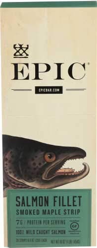 Epic Smoked Salmon Maple Fillet Strip - Authentic Flavor for Salmon Lovers - Perfect For Snacking and Gifting - 0.8 Oun