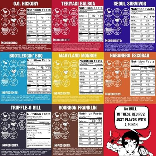 RIGHTEOUS FELON Gluten Free Beef Jerky Variety Pack for Adults | High Protein, Keto-Friendly, Low Sugar | Gift for Fathe