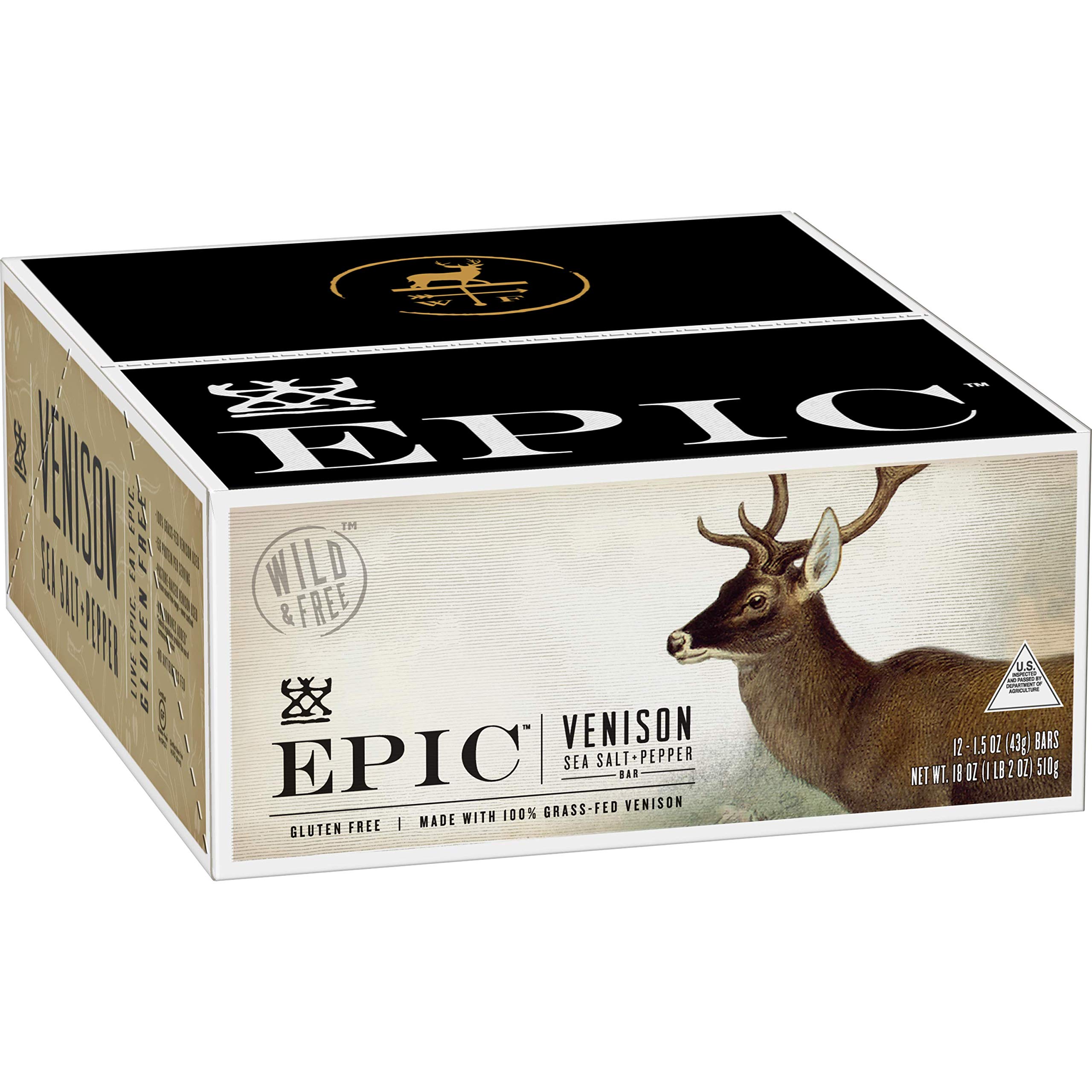 Epic Provisions Venison Bars for High Protein Snacking on the Go
| Epic Provisions Venison Sea Salt & Pepper Bars for A