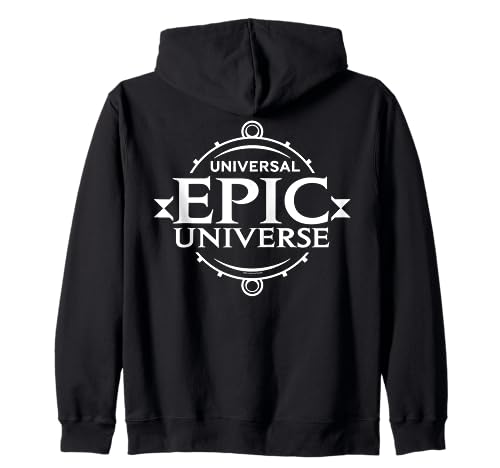 Universal Destinations & Experiences Minimalist Logo White Front & Back Zip Hoodie for Casual Wear
| Universal Destinat